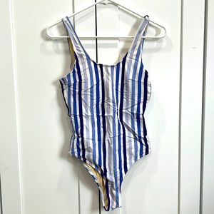 Blue Striped swimsuit